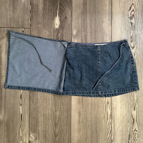 Garage Denim Wrap Skort - Picture 2 of 5